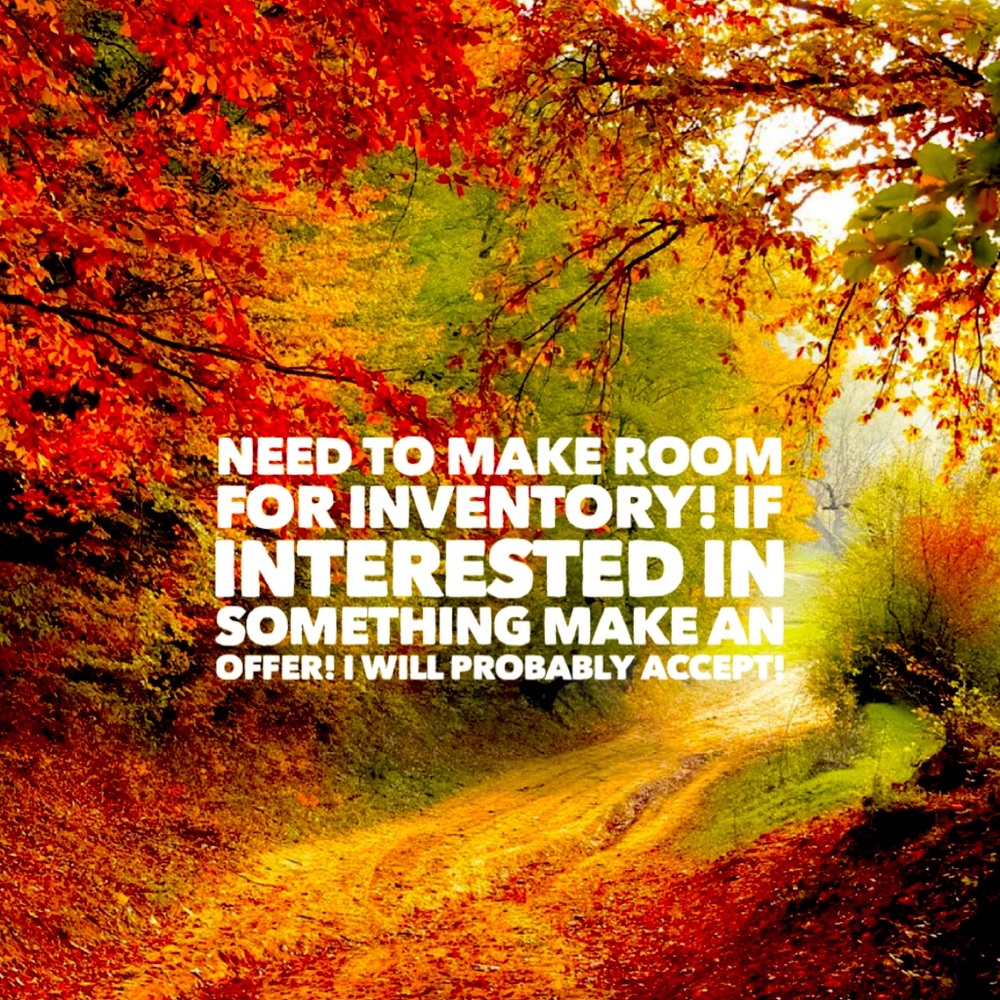 Need to make room for inventory!